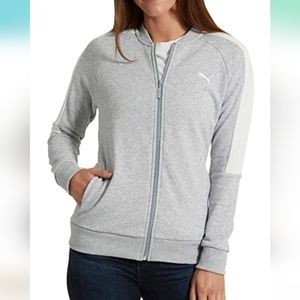 Puma Ladies Track Jacket 🤍Lt Grey Heather Size XL